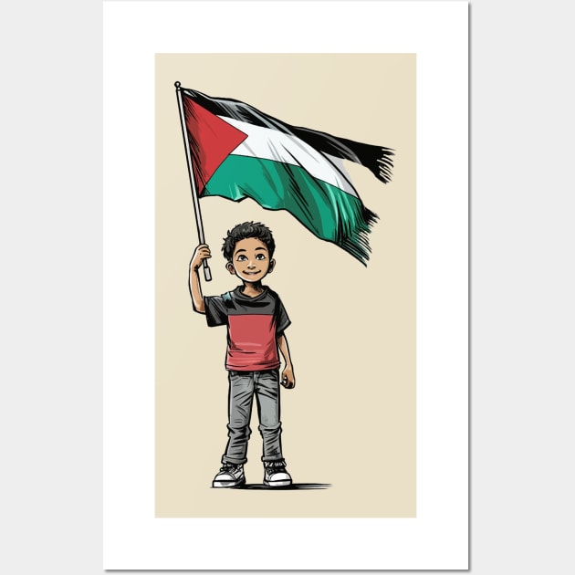 Palestine Children Wall Art by lomdor